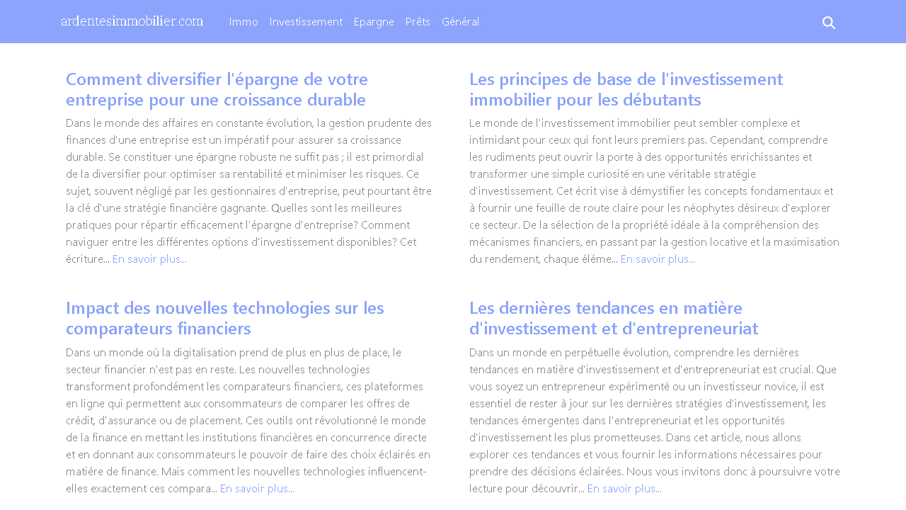 Capture d'écran de http://www.ardentesimmobilier.com/ 